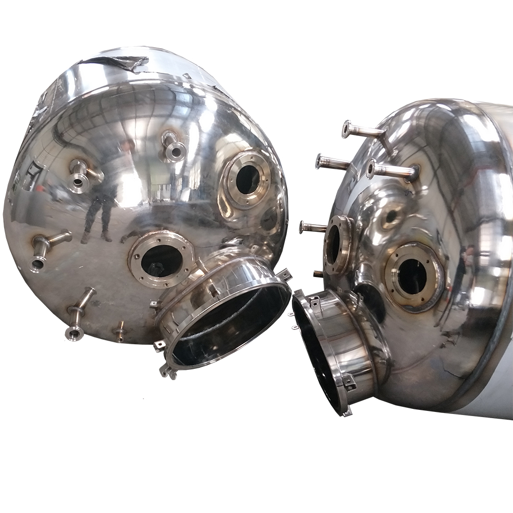 GMP衛(wèi)生級內(nèi)外拋光不銹鋼反應(yīng)釜