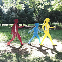 陜西健康主題公園形象雕塑制作