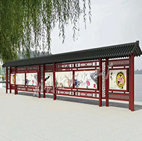 公交站臺(tái)制作，中國(guó)風(fēng)公交站臺(tái)定制